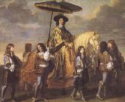 LE BRUN, Charles Chancellor Seguier at the Entry of Louis XIV into Paris in 1660 (mk08) oil painting